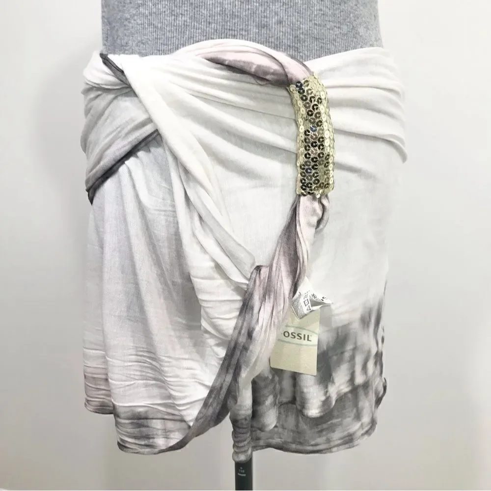 Fossil JENNA Ombre Sequin Infinity Scarf- New With Tags